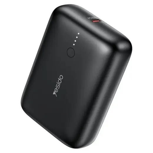 Внешний аккумулятор (powerbank) YESIDO YP52 | 10 000 мА·ч | 22.5 Вт | PD | USB-A, USB-C | чёрный
