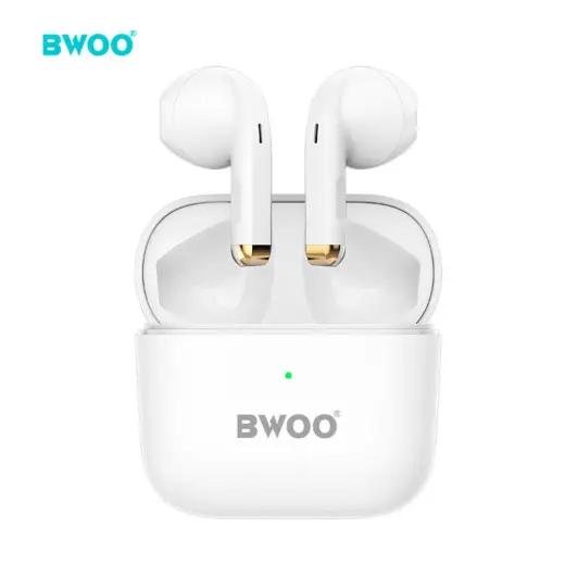 BWOO Bluetooth earphones TWS BW66 white