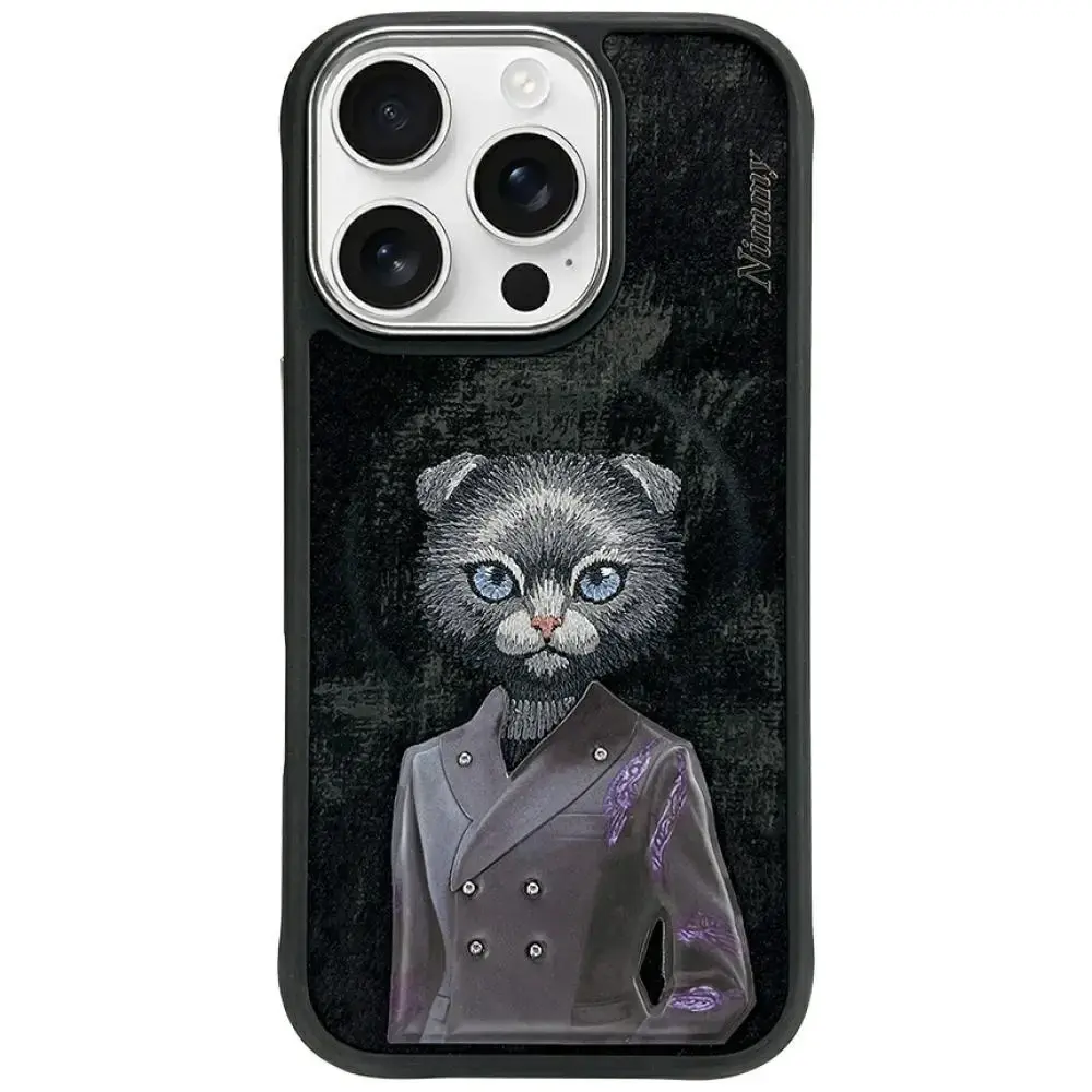Nimmy Magnetic fashion cute pet telefona maciņš iPhone 16 Pro melns