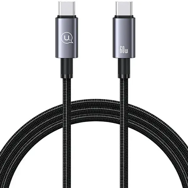 USAMS SJ661USB01 datu pārraides un uzlādes vads | USB-C uz USB-C | 60W | 1.2m