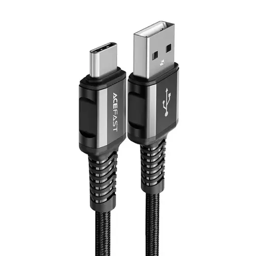 Acefast C1-04 data transfer and charging cable | USB-A to USB-C | 15W | 1.2m | black
