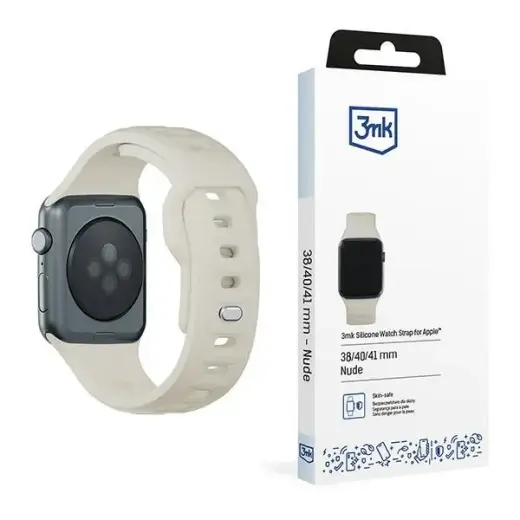3mk Protection išmaniojo laikrodžio dirželis Apple Watch (38/40/41 mm) | silikoninis | smėlio
