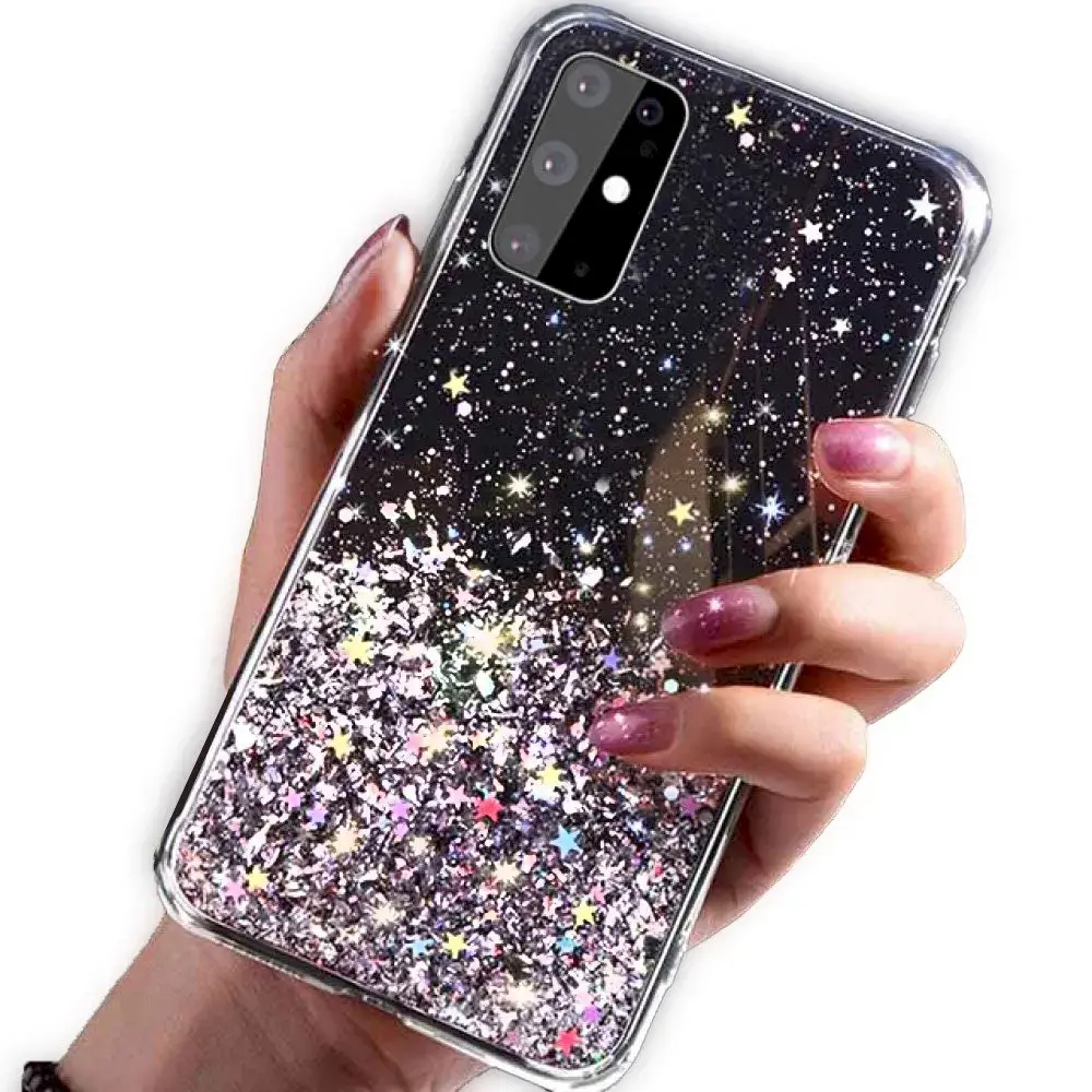 Fusion Glue Glitter Back Case Silicone Case For Apple iPhone 11 Black