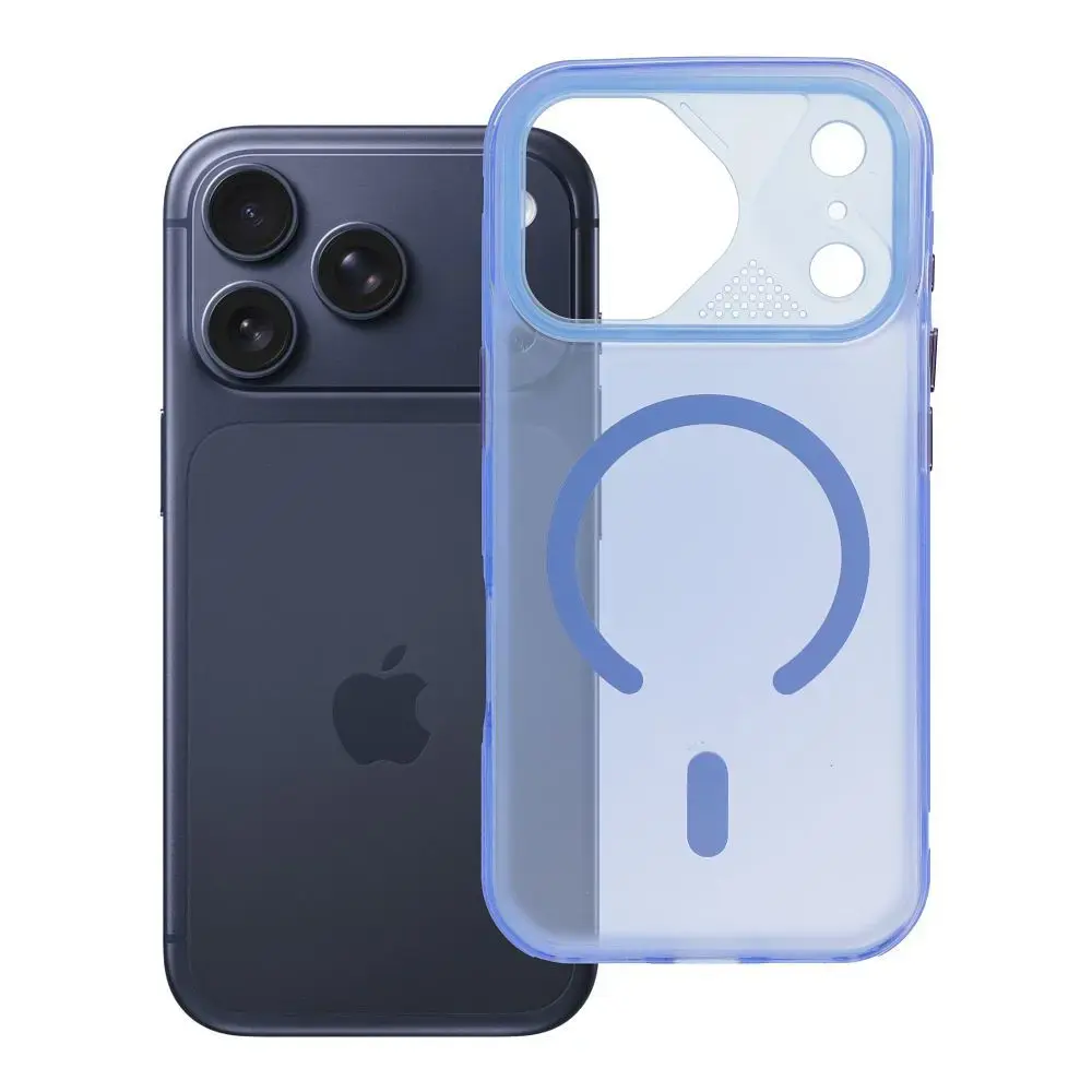 Aurora telefoni ümbris MagSafe toega iPhone 17 Pro sinine