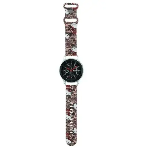 Hello Kitty universaalne nutikella rihm (22 mm) jaoks | silikoonist | roosa