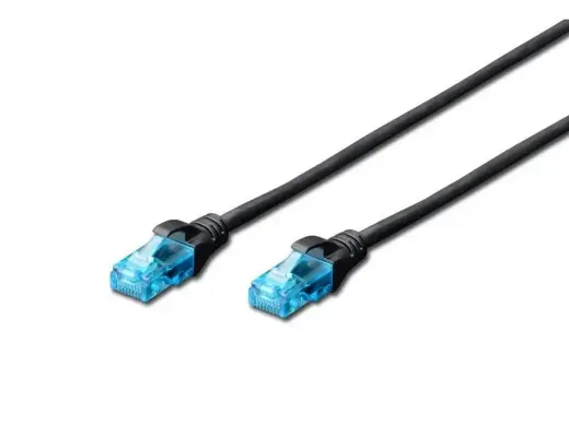 Patch cord RJ45|RJ45 U|UTP kat. 5e 2,0m AWG 26|7 PVC black