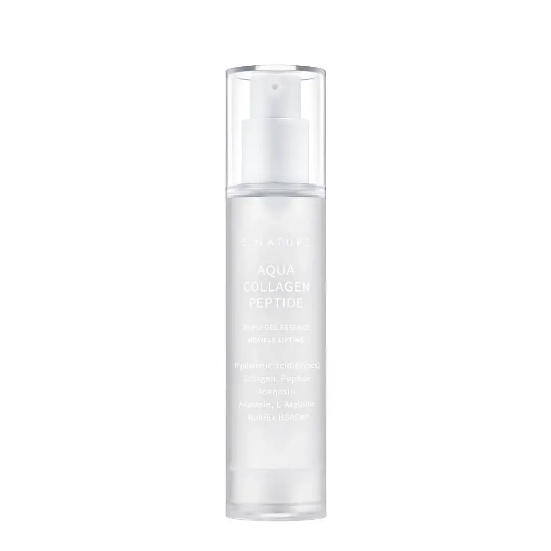 S.Nature, Aqua Collagen Peptide Triple Gel, Hydrating, Daily, Essence Lotion, For Face, 50 ml