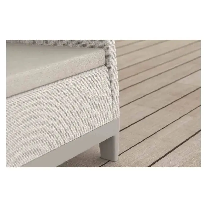 Dārza mēbeļu komplekts Scandi Forma 2 Seater Set oļu pelēks/gaiši bēšs
