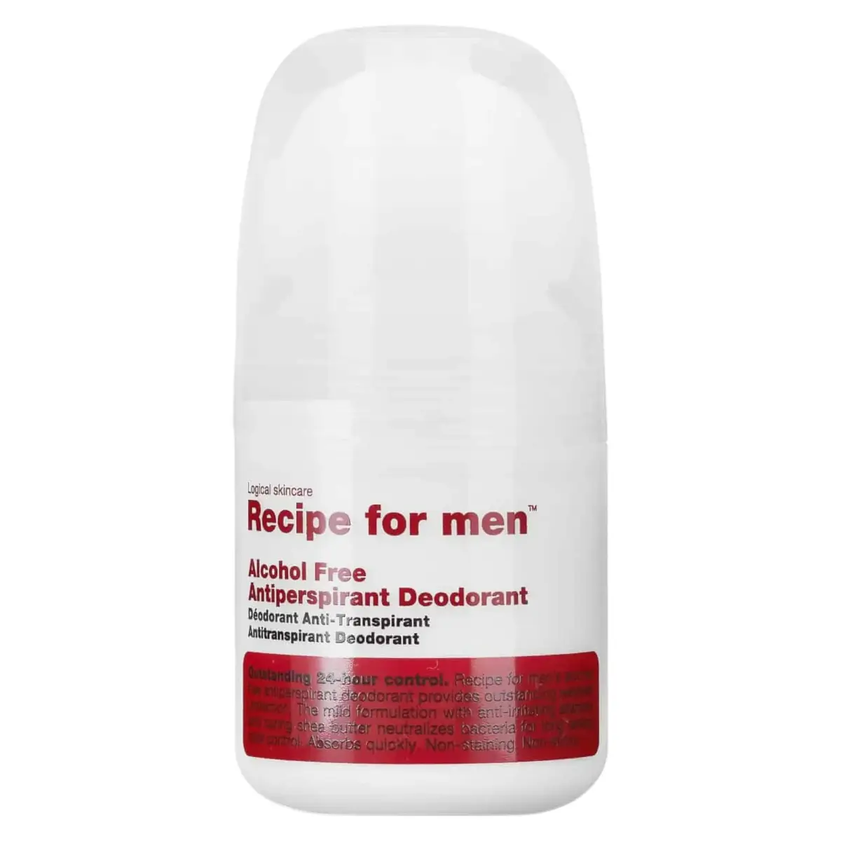 Recipe For Men, Antiperspirant Deodorant, Anti-Irritation, Antiperspirant, For Men, 60 ml