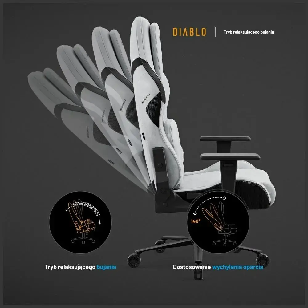 Gaming chair Diablo X-One PRIME Normal Size grey