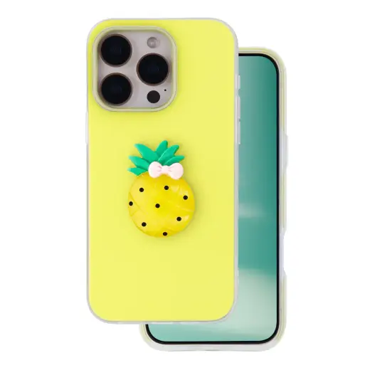 Fruit 2in1 phone case for iPhone 15 Pro yellow