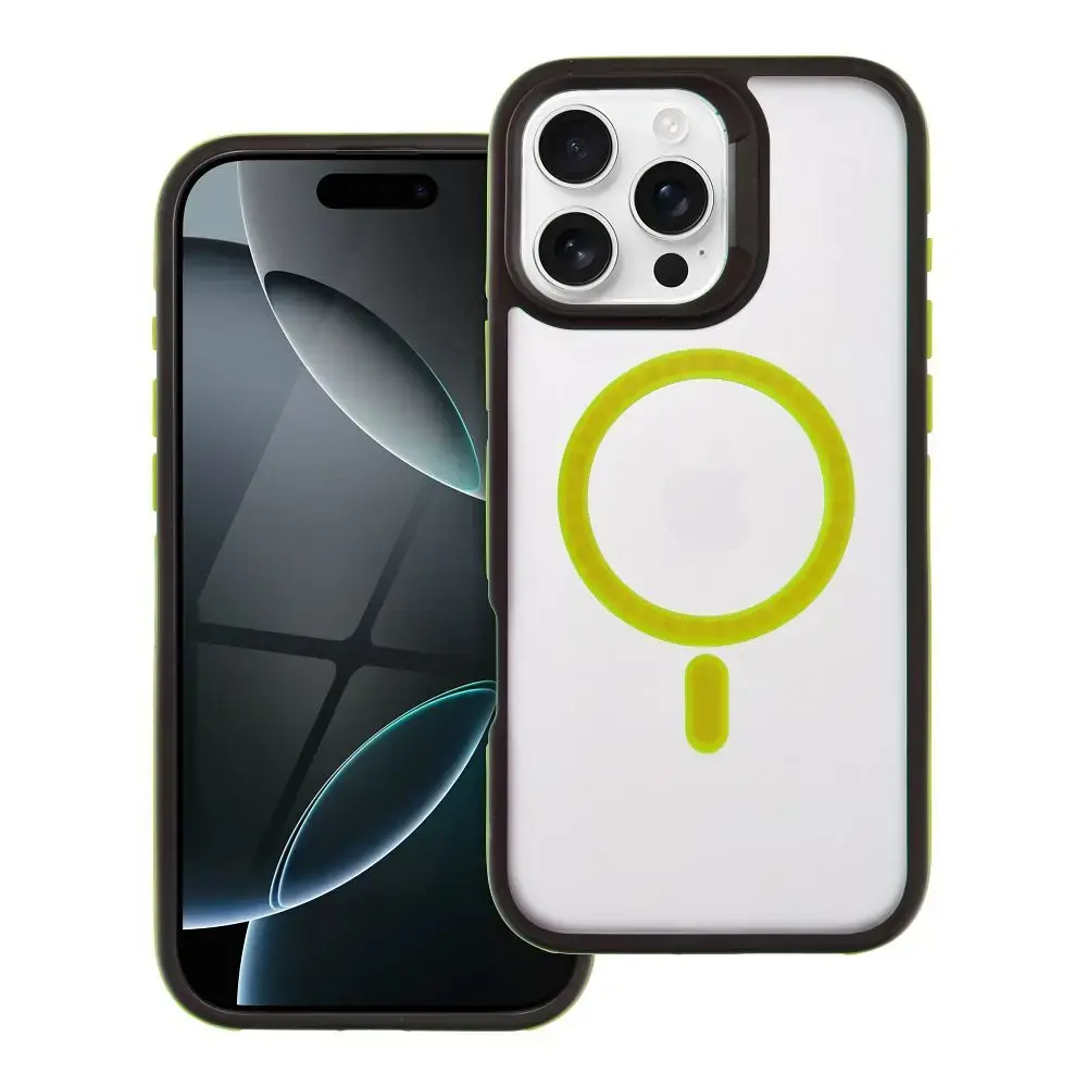 NEO telefoni ümbris MagSafe toega iPhone 16 Pro Max kollane