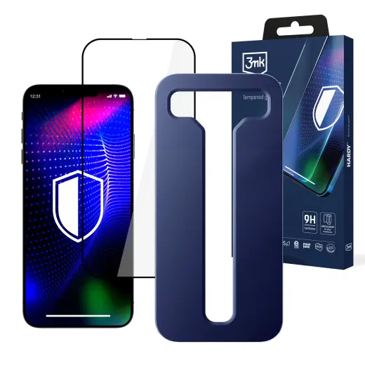 3mk Hardy tempered glass for phone iPhone 15
