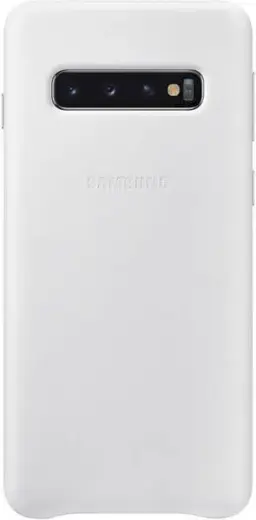 Samsung EF-VG973LWEGWW leather cover for Samsung G973 Galaxy S10 white