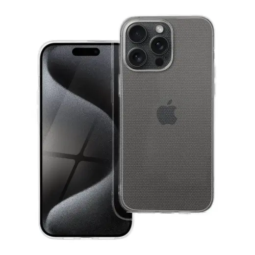 CLEAR 2 mm maciņš telefonam iPhone 15 Pro Max caurspīdīgs