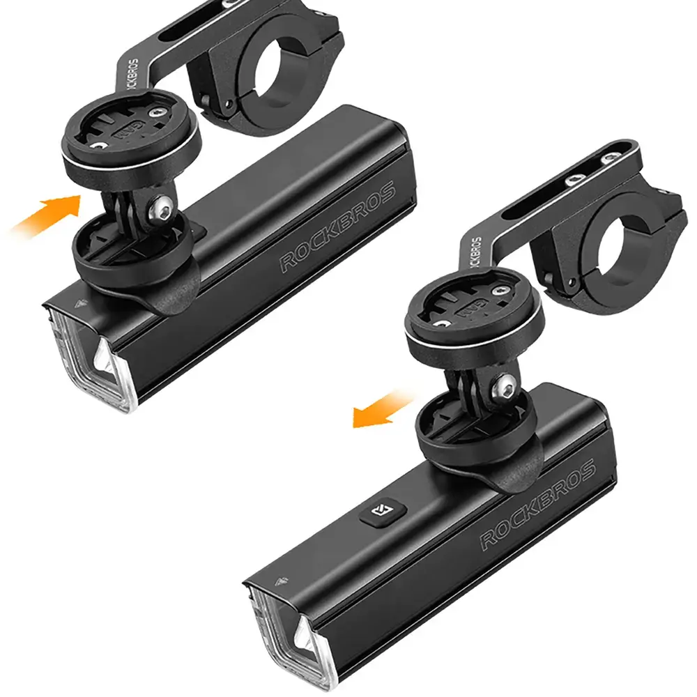 Rockbros 24610002001 Front Bike Light 1000 lm + USB-C - USB-A Cable - Black