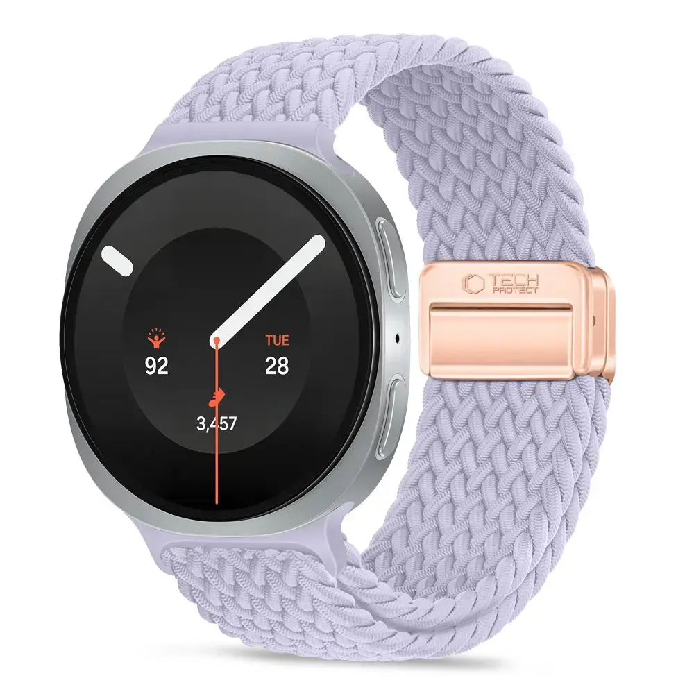 Tech-Protect NylonMag išmaniojo laikrodžio dirželis Galaxy Watch 8/9/Classic (40/44/46 mm) | nailoninis | mėlynas