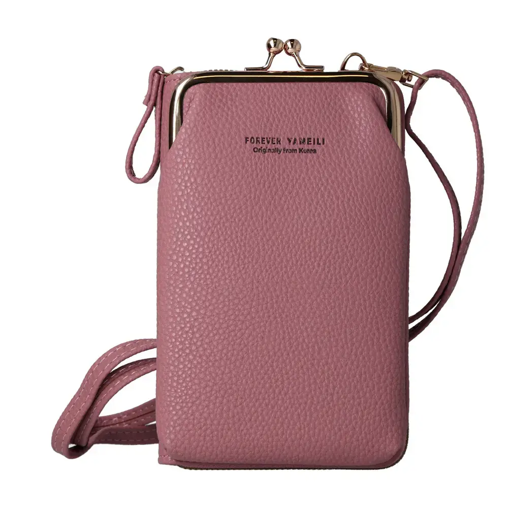 Knitted bag for phone GCW01 pink