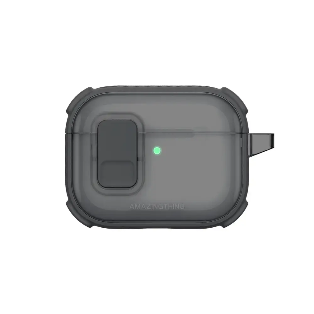 AmazingThing Titan Pro Mag Case Clear for AirPods Pro 3 - Black