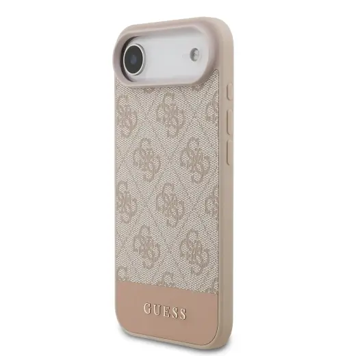 Guess PU 4G Stripe maciņš telefonam iPhone 17 Air rozā