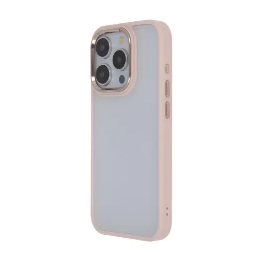Satin Elegant Matt maciņš telefonam iPhone 15 Plus rozā
