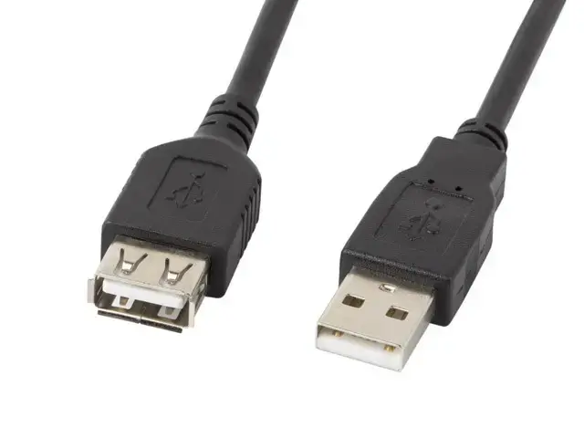 Extension cable USB 2.0 AM-AF black 5M