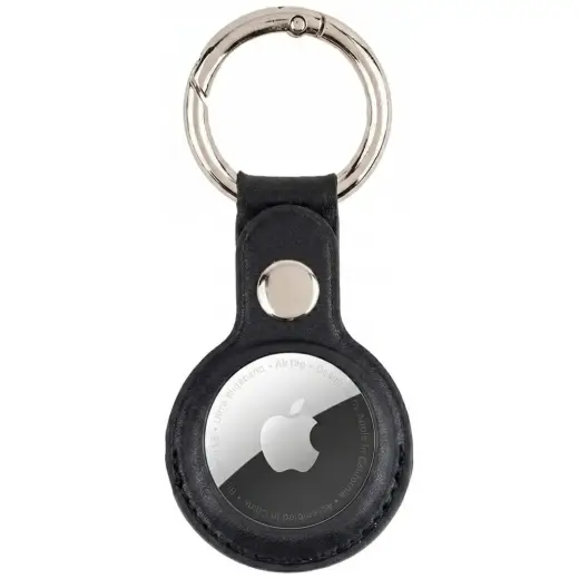 Mercury case Leather AirTag black