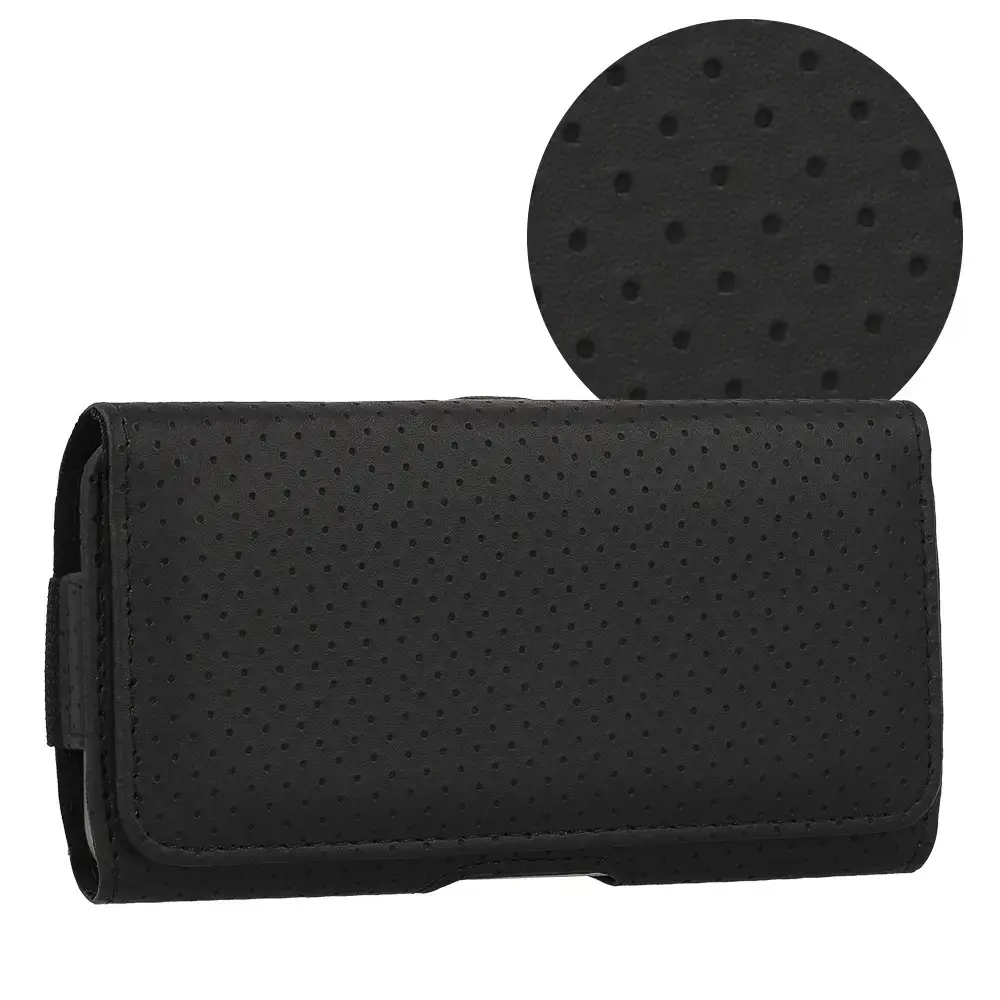 HIT Belt Holster (SIZE XL) for Iphone 17 Pro Max/16 Pro Max/Samsung A55 5G/A53/S25/S24 design 4 black (167x83 mm)