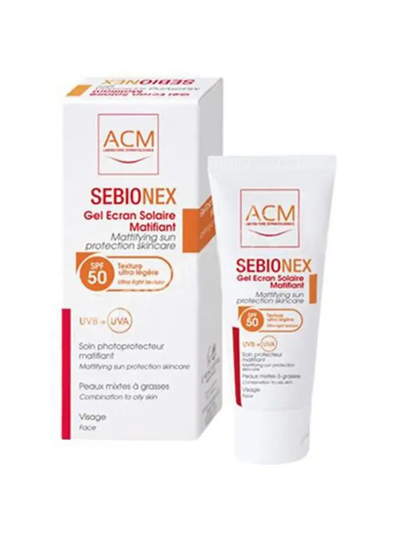 Acm Mattifying Sun Gel SPF 50 + Sébionex 40 Ml