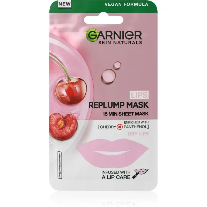 Garnier Skin Naturals Lips Replump Mask Re-plumping Face Mask for Lips 5 G