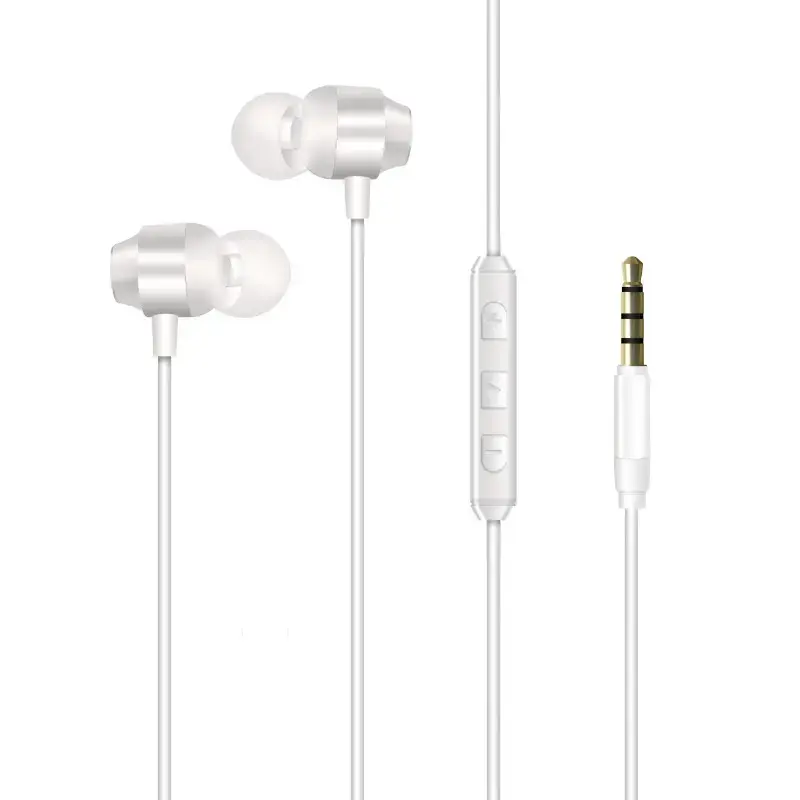 Wired headphones 3,5 mm jack white