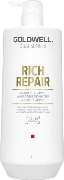 Goldwell Dual Senses Rich Repair Restoring Shampoo 1000Ml in Clear