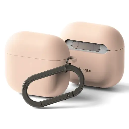 RINGKE SILIKONA APPLE AIRPODS 4 ROZĀ SMILTIS