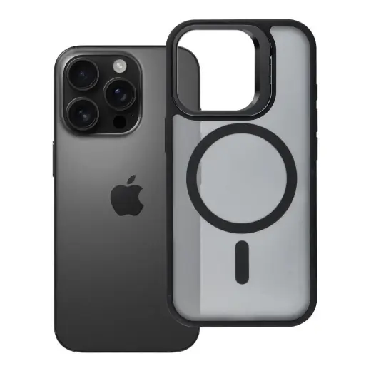 Forcell F-Protect Shadow Stand Premium чехол с подставкой и поддержкой MagSafe для телефона iPhone 16 Pro чёрный