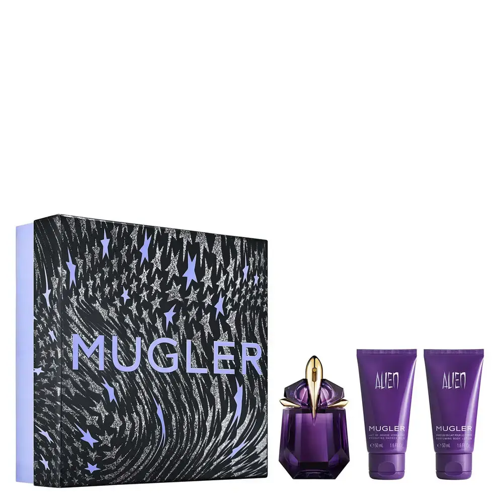 Set Thierry Mugler: Alien, Eau De Parfum, For Women, 30 ml + Alien, Shower Gel, All Skin Types, 50 ml + Alien, Hydrating, Body Lotion, 50 ml