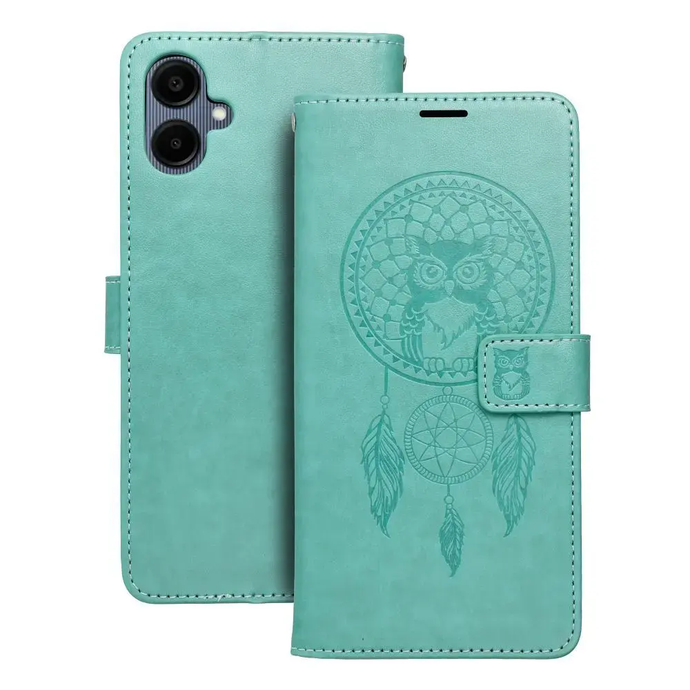 MEZZO dreamcatcher grāmatveida maciņš telefonam Samsung Galaxy A06 4G (A065) zaļš