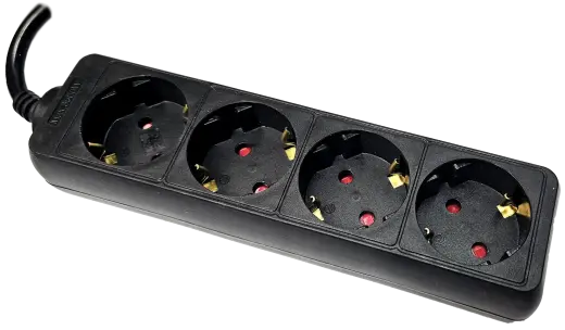 Pagarinātājs 4-vietīgs 1.5m a/z pievadvads 3Gx1.5mm