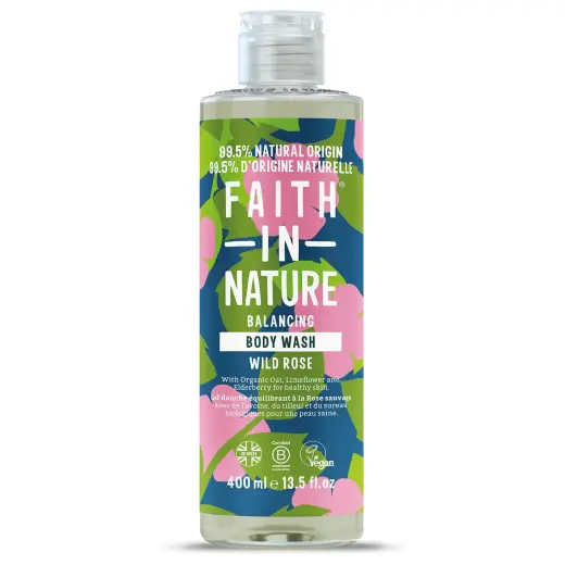 Faith In Nature, Wild Rose, Cleansing & Nourishing, Body Wash, Body, 400 ml