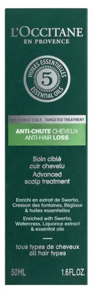 L'Occitane Anti-Hair Loss Advanced Scalp Treatment - Strengthening and Revitalising 50Ml