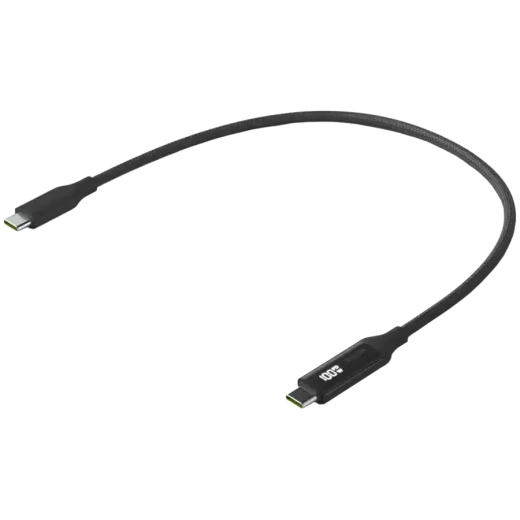 Ubiquiti UACC-Cable-USB-100W-0.3M-BK USB-C Cable with Charge Display, 100W max power output, 0.3m