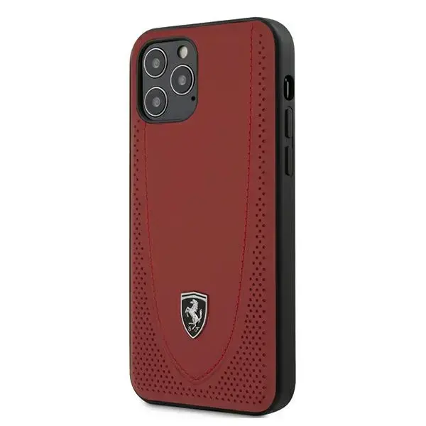Ferrari FEOGOHCP12MRE iPhone 12|12 Pro 6,1" czerwony|red hardcase Off Track Perforated