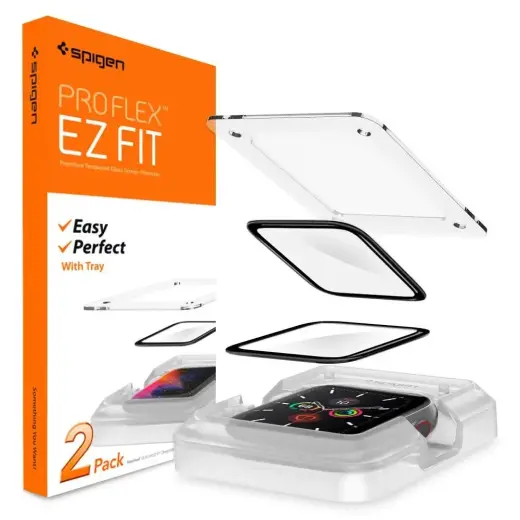 HYBRID GLASS Spigen PROFLEX "EZ FIT" Apple Watch 4|5|6|SE (40MM)