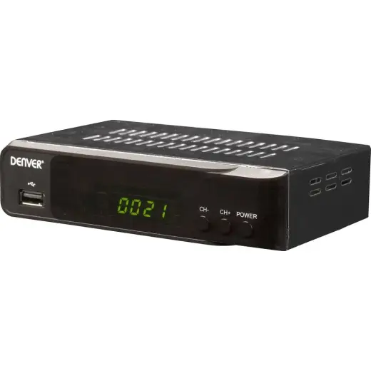 Denver DVBS-206HD HD SAT uztvērējs USB (priekšā) Tūneru skaits: 1