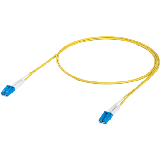 Ubiquiti UACC-OFC-S2-LULU-1M-50 OS2 Duplex LC UPC Fiber Patch Cable Lightweight fiber patch cable for up to 100G connections
