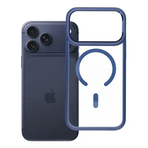 ROAR Mag Bumper maciņš ar MagSafe atbalstu telefonam iPhone 17 Pro Max tumši zils
