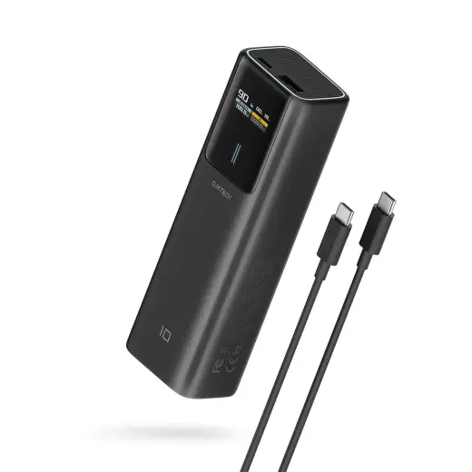 Cuktech CKPB100PGLBL išorinė baterija (powerbank) | 10 000 mAh | 150W | USB-C, USB-A | juodas