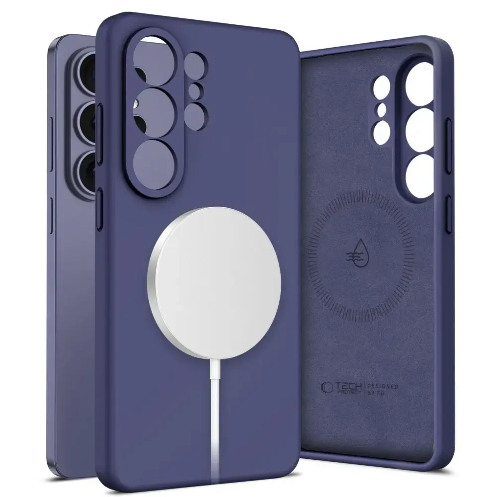 TECH-PROTECT Silicone maciņš ar MagSafe atbalstu telefonam Samsung Galaxy S26 Ultra (S948) violets