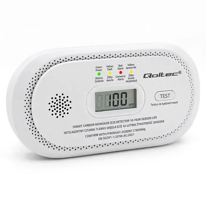 Qoltec Certified Wireless Carbon Monoxide (CO)