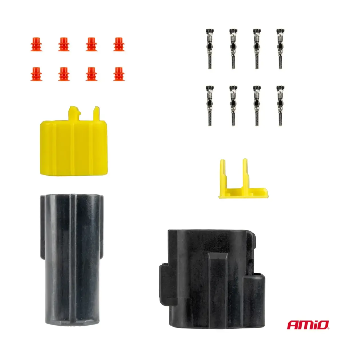 Connector plug and socket set 4 PIN 2.2mm AMIO-04348