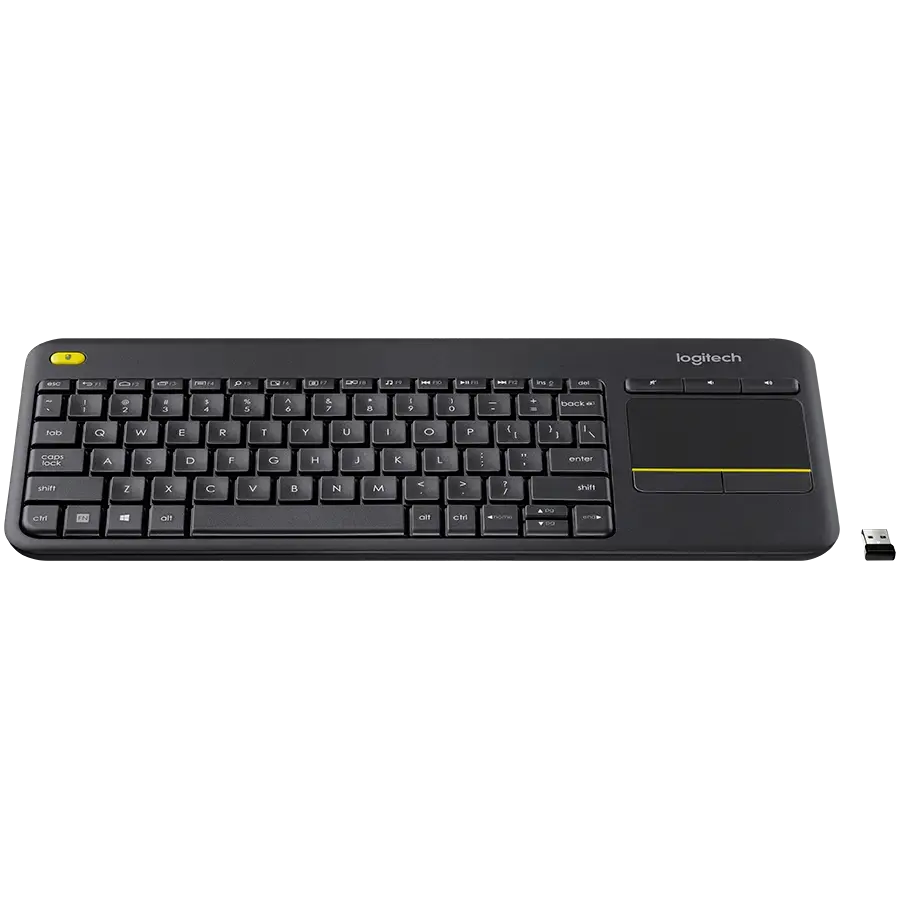 LOGITECH K400 Plus Wireless Touch Keyboard - WHITE - NORDIC